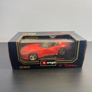 Bburago Dodge Viper Rt/10 1992, Bburago 1/18 Scale Diecast, COD 3025, Red Manufa